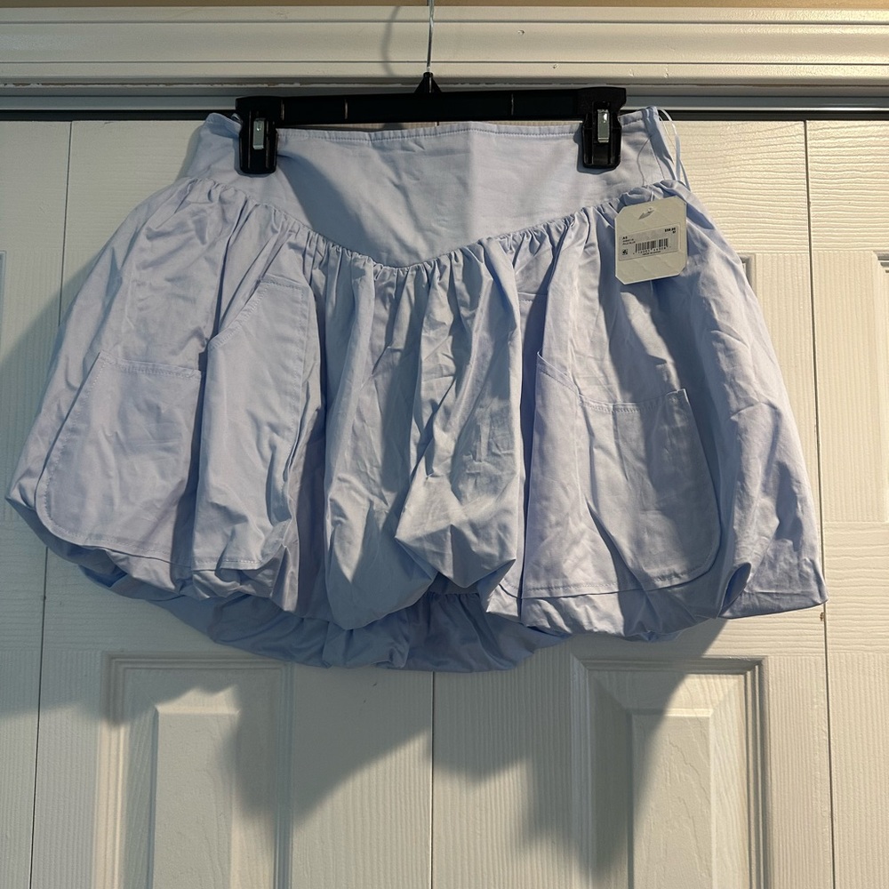 Altar’d State Light Blue Women's Puff Skirt